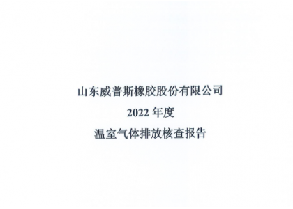  2022年度温室气体排放核查报告